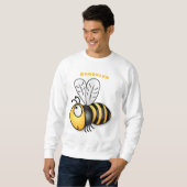 Sweatshirt Illustration de dessin animé d'abeilles joyeux (Devant entier)