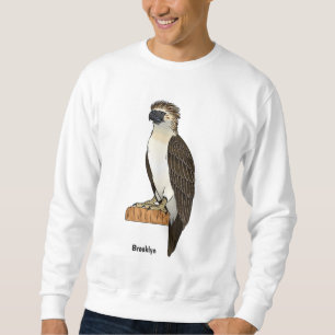 Sweatshirt illustration de dessin animé d'aigle des Philippin