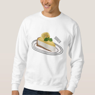 Sweatshirt Illustration de dessin animé de cheesecake au citr