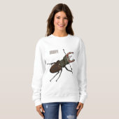 Sweatshirt Illustration de dessin animé de lucane (Devant entier)