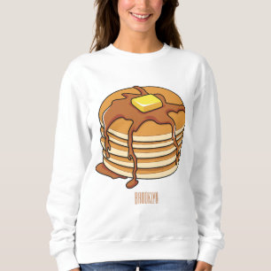 Sweatshirt Illustration de dessin animé de Pancake