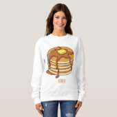 Sweatshirt Illustration de dessin animé de Pancake (Devant entier)