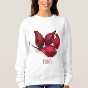 Sweatshirt Illustration de dessin animé Shallot