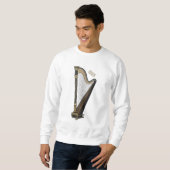 Sweatshirt Illustration de dessin animé sur la harpe (Devant entier)
