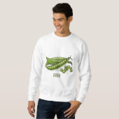 Sweatshirt Illustration de dessin de pois (Devant entier)