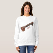 Sweatshirt Illustration de dessin de Sitar (Devant entier)
