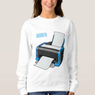 Sweatshirt Illustration de dessin d'imprimante