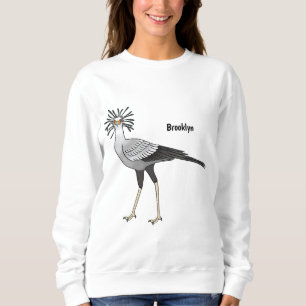 Sweatshirt Illustration de dessin du secrétaire pour oiseaux