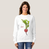 Sweatshirt Illustration de dessin Radish (Devant entier)