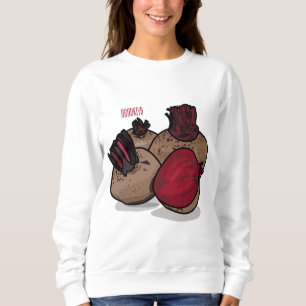 Sweatshirt Illustration de dessin sur la betterave