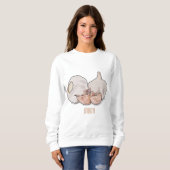 Sweatshirt Illustration de dessin sur l'ail (Devant entier)