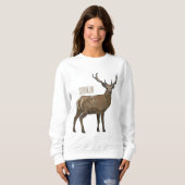 Sweatshirt Illustration de dessin sur le cerf (Devant entier)