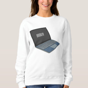 Sweatshirt Illustration de dessin sur ordinateur portable