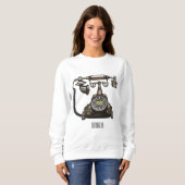 Sweatshirt Illustration de dessin téléphonique (Devant entier)