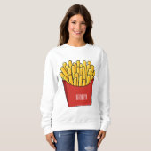 Sweatshirt Illustration de frites (Devant entier)