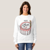 Sweatshirt Illustration de gâteau d'anniversaire (Devant entier)