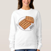 Sweatshirt Illustration de gaufre (Devant)