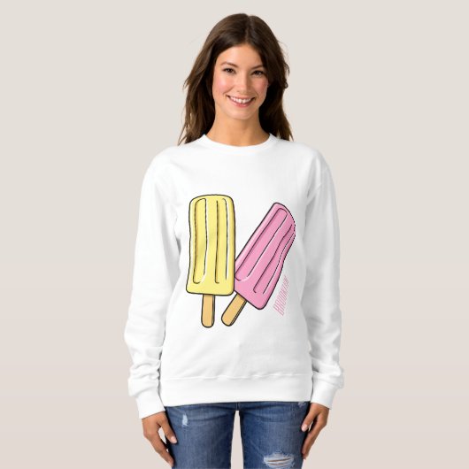 Sweatshirt Illustration de Ice pop (Devant entier)