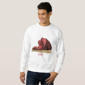 Sweatshirt Illustration de jambon (Devant entier)