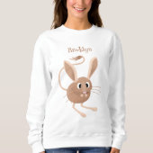 Sweatshirt Illustration de jerboa aux longues oreilles (Devant)