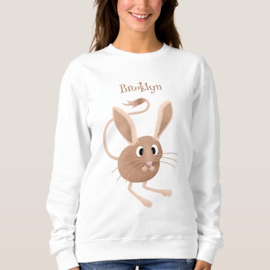 Sweatshirt Illustration de jerboa aux longues oreilles (Devant)