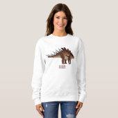 Sweatshirt Illustration de Kentrosaurus (Devant entier)