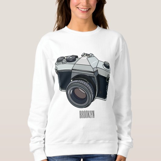 Sweatshirt Illustration de la caméra (Devant)