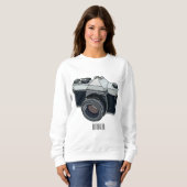 Sweatshirt Illustration de la caméra (Devant entier)