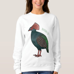 Sweatshirt Illustration de la caricature d'oiseau perdrix en 