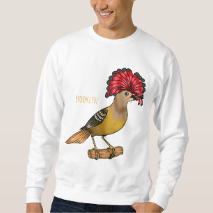 Sweatshirt Illustration de la caricature royale d'oiseau