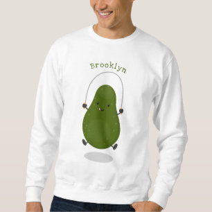 Sweatshirt Illustration de la corde à sauter à l'avocat migno