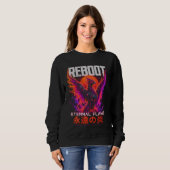 Sweatshirt Illustration de la Flamme Éternelle – Phénix de Fe (Devant entier)
