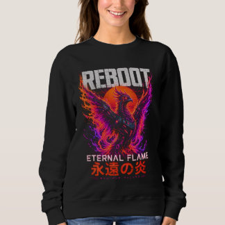 Sweatshirt Illustration de la Flamme Éternelle – Phénix de Fe