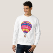 Sweatshirt Illustration de la montgolfière (Devant entier)