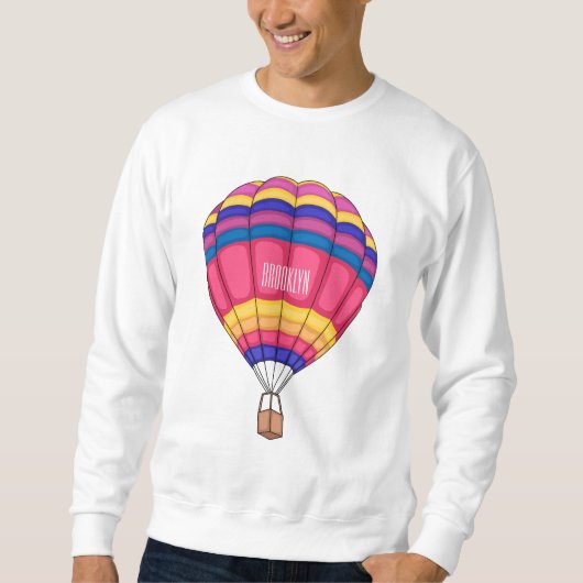 Sweatshirt Illustration de la montgolfière (Devant)