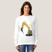 Sweatshirt Illustration de la pelle de rupture (Devant entier)