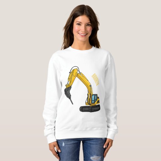 Sweatshirt Illustration de la pelle de rupture (Devant entier)
