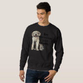 Sweatshirt Illustration de l'aquarelle de caniche (Devant entier)