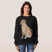 Sweatshirt Illustration de l'aquarelle du Labrador (Devant entier)