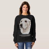 Sweatshirt Illustration de l'aquarelle Labrador Retriever (Devant entier)