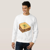 Sweatshirt Illustration de Lasagna (Devant entier)