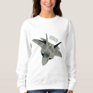 Sweatshirt Illustration de l'avion de chasse