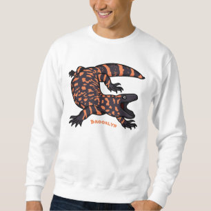 Sweatshirt Illustration de lézard géant affamé