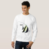 Sweatshirt Illustration de l'idole mauresque (Devant entier)