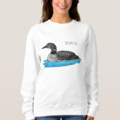 Sweatshirt Illustration de Loon bird (Devant)