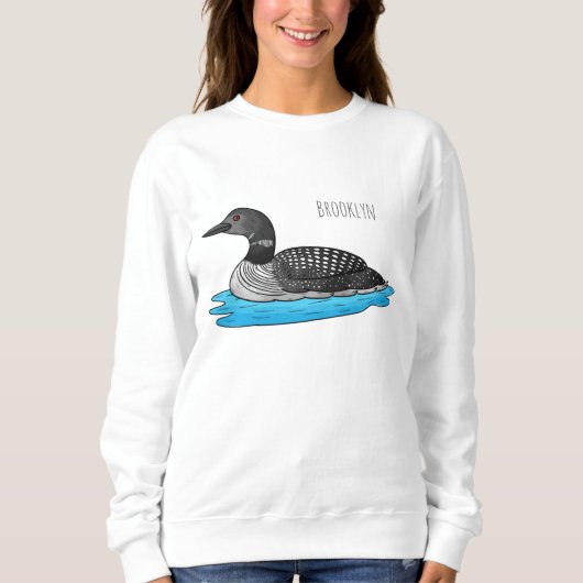 Sweatshirt Illustration de Loon bird (Devant)