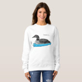 Sweatshirt Illustration de Loon bird (Devant entier)