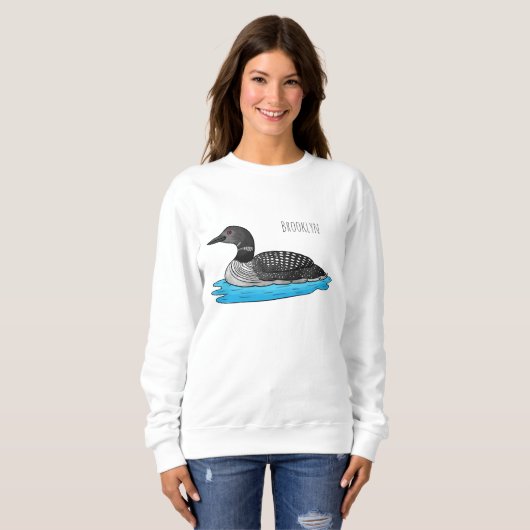 Sweatshirt Illustration de Loon bird (Devant entier)