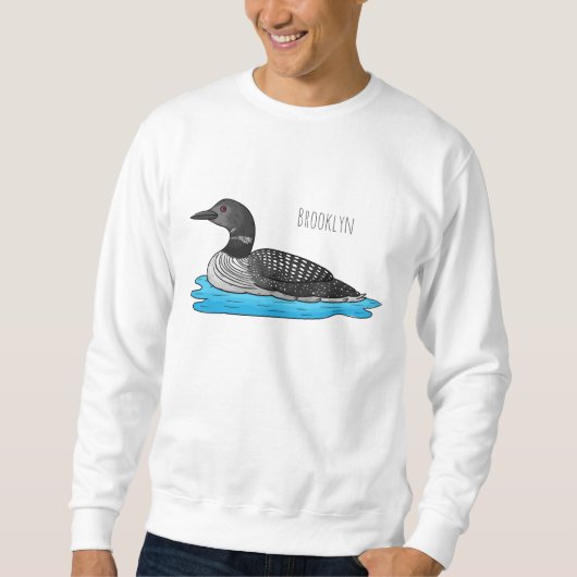 Sweatshirt Illustration de Loon bird (Devant)
