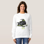 Sweatshirt Illustration de motoneige (Devant entier)